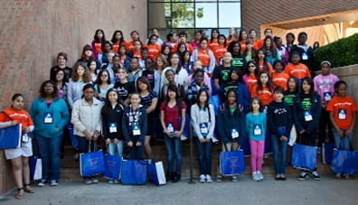 Dozens of middle school girls from around North Texas convened at UT Arlington for a day of education and fun at the inaugural Sonia Kovalevsky Day on April 21 in Pickard Hall