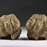 bronze cast hands
