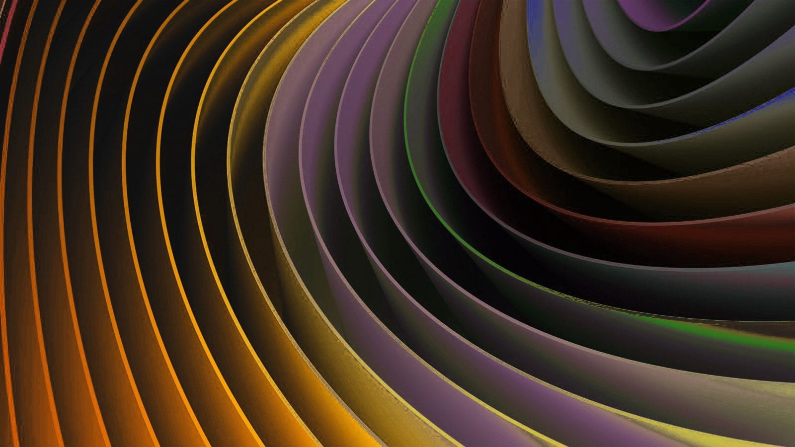 abstract image of swirling multicolored curves