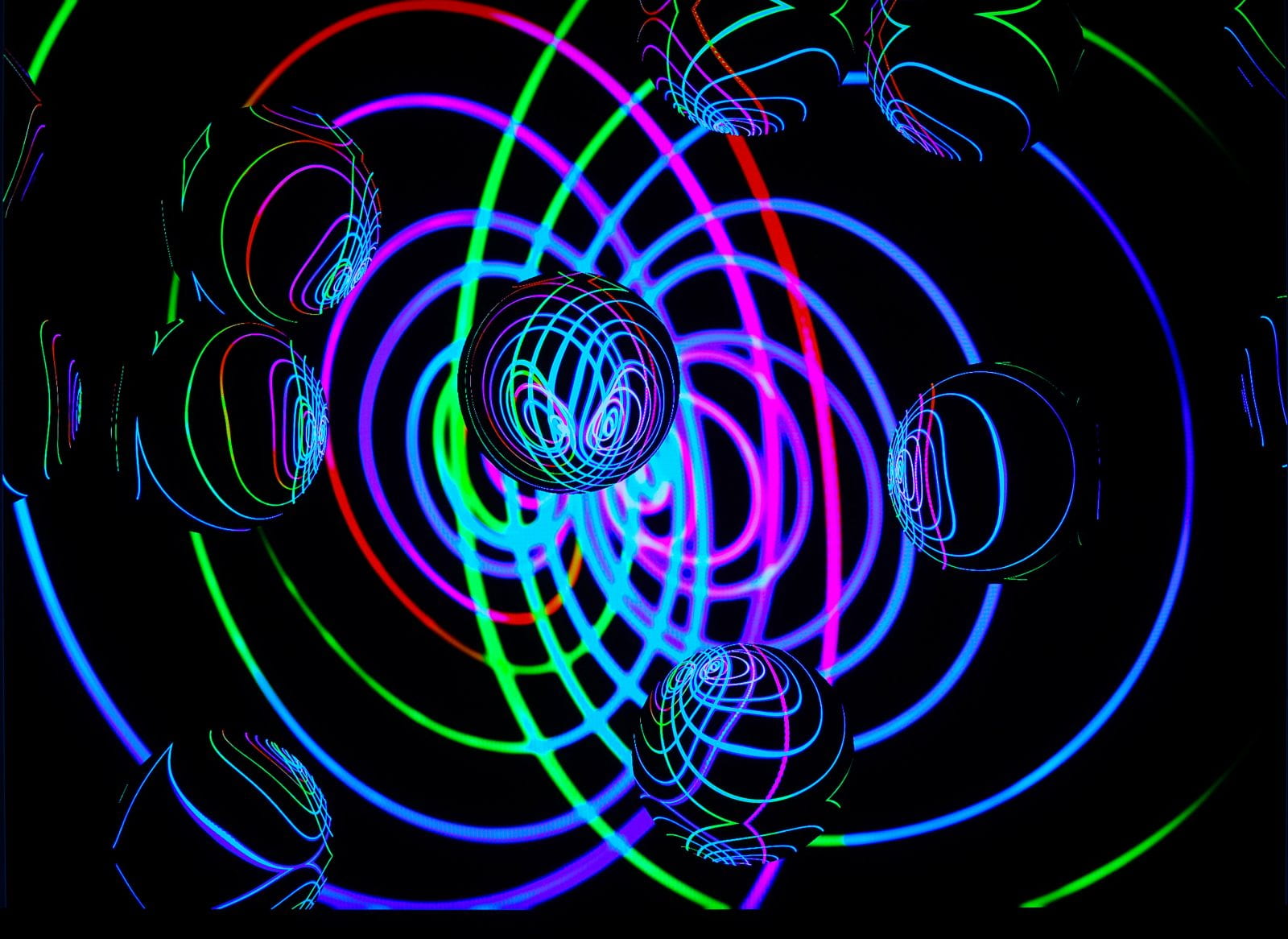 abstract image - colorful LED lights