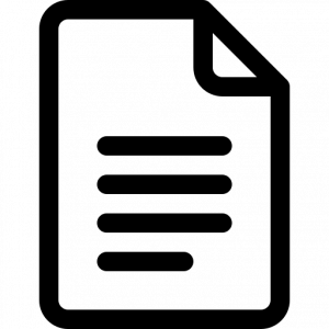 icon representing a document or attachment