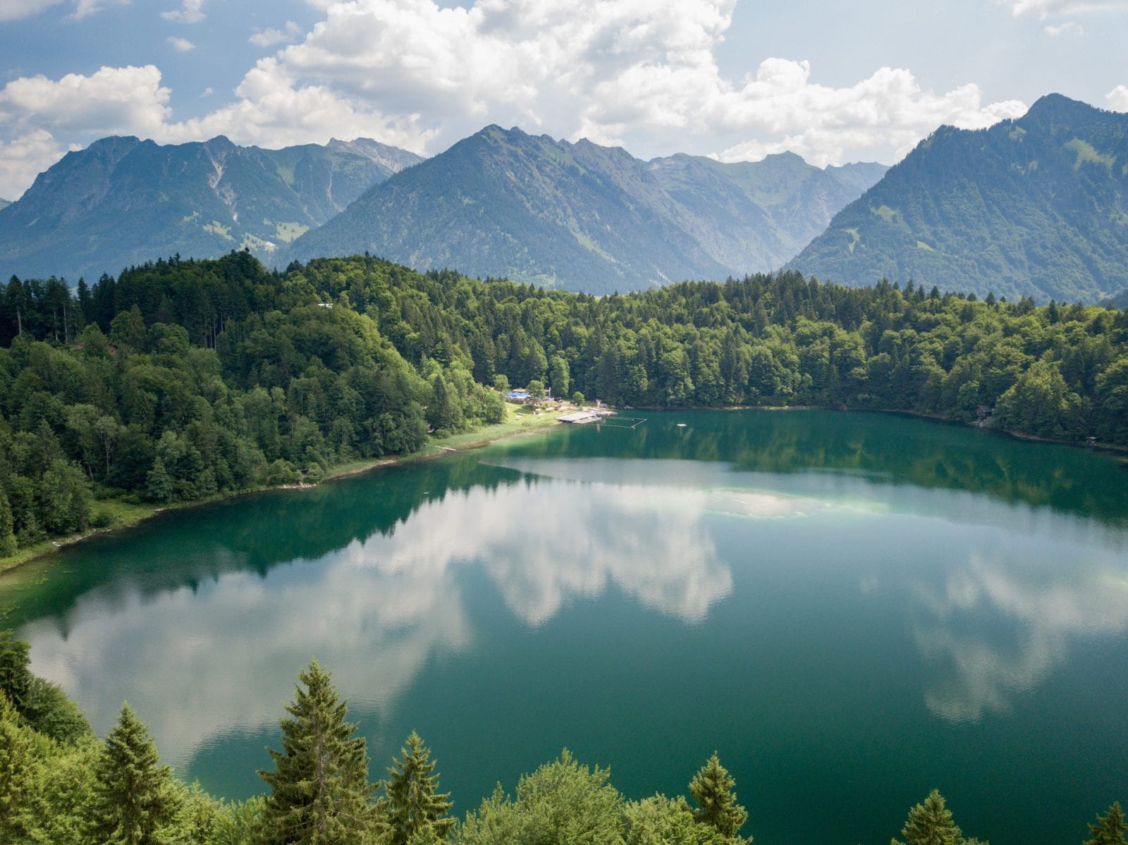 image of lake and mountains
