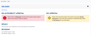 an image of the approval progress of an item that has not yet been approved at UTA